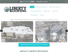 Tablet Screenshot of libertyroof.biz